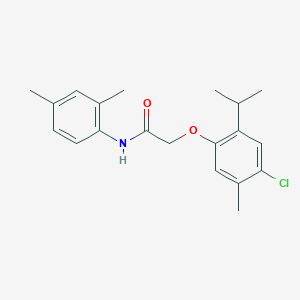 molecular formula C20H24ClNO2 B375705 2-(4-chloro-2-isopropyl-5-methylphenoxy)-N-(2,4-dimethylphenyl)acetamide 