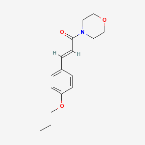 molecular formula C16H21NO3 B3757056 4-[3-(4-propoxyphenyl)acryloyl]morpholine 