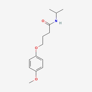 molecular formula C14H21NO3 B3757062 N-isopropyl-4-(4-methoxyphenoxy)butanamide 