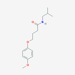 molecular formula C15H23NO3 B3757064 4-(4-methoxyphenoxy)-N-(2-methylpropyl)butanamide 