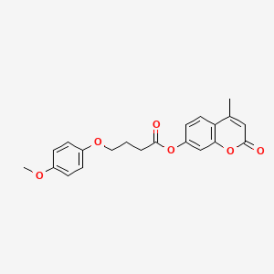 4-methyl-2-oxo-2H-chromen-7-yl 4-(4-methoxyphenoxy)butanoate