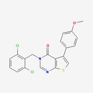 3-(2,6-dichlorobenzyl)-5-(4-methoxyphenyl)thieno[2,3-d]pyrimidin-4(3H)-one