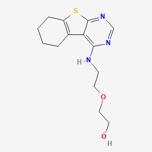 2-[2-(5,6,7,8-tetrahydro[1]benzothieno[2,3-d]pyrimidin-4-ylamino)ethoxy]ethanol