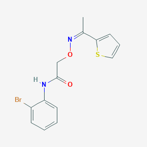 N-(2-bromophenyl)-2-({[1-(2-thienyl)ethylidene]amino}oxy)acetamide