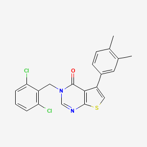 3-(2,6-dichlorobenzyl)-5-(3,4-dimethylphenyl)thieno[2,3-d]pyrimidin-4(3H)-one