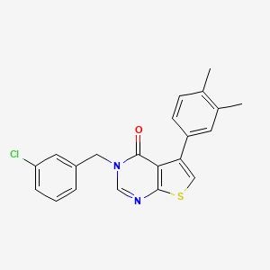 3-(3-Chlorobenzyl)-5-(3,4-dihydrothieno[2,3-d]pyrimidin-4-one