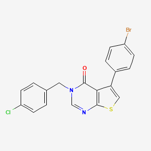 5-(4-bromophenyl)-3-(4-chlorobenzyl)thieno[2,3-d]pyrimidin-4(3H)-one