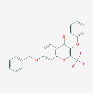 7-(benzyloxy)-3-phenoxy-2-(trifluoromethyl)-4H-chromen-4-one