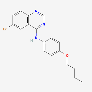 molecular formula C18H18BrN3O B3757238 6-bromo-N-(4-butoxyphenyl)quinazolin-4-amine 