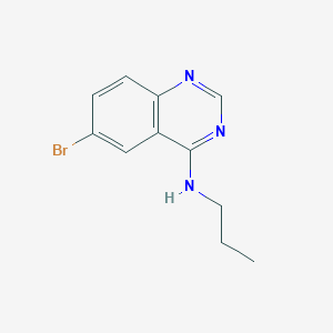 molecular formula C11H12BrN3 B3757239 6-Bromo-N-propylquinazolin-4-amine 