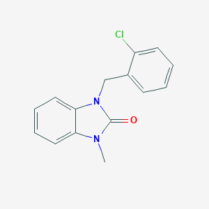 molecular formula C15H13ClN2O B375725 1-(2-Chlorobenzyl)-3-methyl-benzimidazol-2-one 