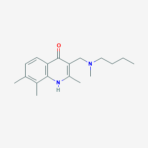 3-{[Butyl(methyl)amino]methyl}-2,7,8-trimethylquinolin-4-ol