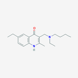 3-{[butyl(ethyl)amino]methyl}-6-ethyl-2-methyl-4-quinolinol