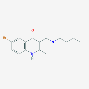 6-bromo-3-{[butyl(methyl)amino]methyl}-2-methyl-4-quinolinol