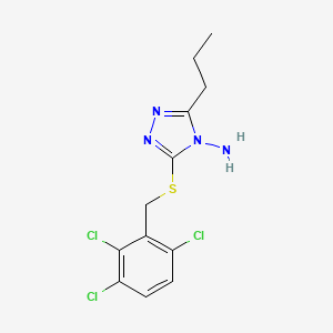 3-Propyl-5-[(2,3,6-trichlorophenyl)methylsulfanyl]-1,2,4-triazol-4-amine