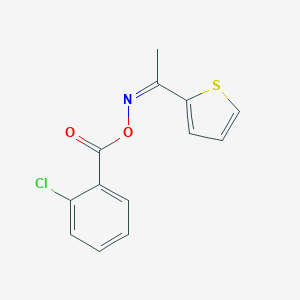 molecular formula C13H10ClNO2S B375744 1-(2-thienyl)ethanone O-(2-chlorobenzoyl)oxime 