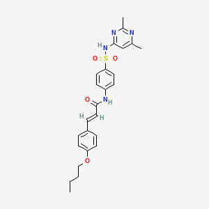 3-(4-butoxyphenyl)-N-(4-{[(2,6-dimethyl-4-pyrimidinyl)amino]sulfonyl}phenyl)acrylamide