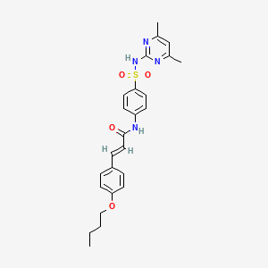 3-(4-butoxyphenyl)-N-(4-{[(4,6-dimethyl-2-pyrimidinyl)amino]sulfonyl}phenyl)acrylamide