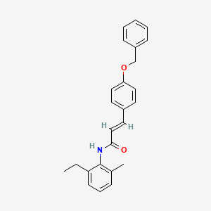 3-[4-(benzyloxy)phenyl]-N-(2-ethyl-6-methylphenyl)acrylamide