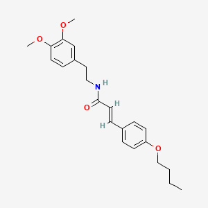 molecular formula C23H29NO4 B3757457 3-(4-butoxyphenyl)-N-[2-(3,4-dimethoxyphenyl)ethyl]acrylamide 