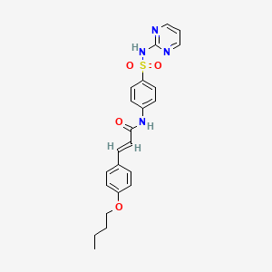 3-(4-butoxyphenyl)-N-{4-[(2-pyrimidinylamino)sulfonyl]phenyl}acrylamide