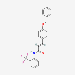 3-[4-(benzyloxy)phenyl]-N-[2-(trifluoromethyl)phenyl]acrylamide