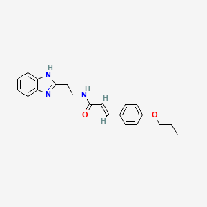 N-[2-(1H-benzimidazol-2-yl)ethyl]-3-(4-butoxyphenyl)acrylamide