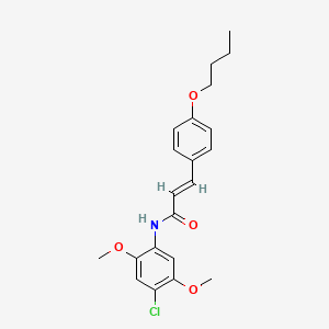 3-(4-butoxyphenyl)-N-(4-chloro-2,5-dimethoxyphenyl)acrylamide