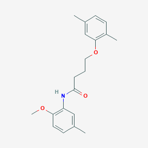 molecular formula C20H25NO3 B3757538 4-(2,5-dimethylphenoxy)-N-(2-methoxy-5-methylphenyl)butanamide 