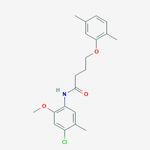 N-(4-chloro-2-methoxy-5-methylphenyl)-4-(2,5-dimethylphenoxy)butanamide