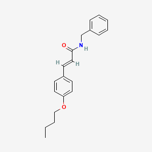 molecular formula C20H23NO2 B3757579 N-benzyl-3-(4-butoxyphenyl)acrylamide 