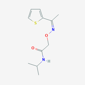 molecular formula C11H16N2O2S B375758 N-isopropyl-2-({[1-(2-thienyl)ethylidene]amino}oxy)acetamide 