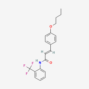 3-(4-butoxyphenyl)-N-[2-(trifluoromethyl)phenyl]acrylamide