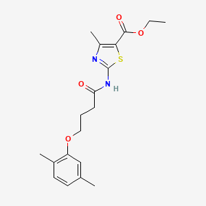 ethyl 2-{[4-(2,5-dimethylphenoxy)butanoyl]amino}-4-methyl-1,3-thiazole-5-carboxylate