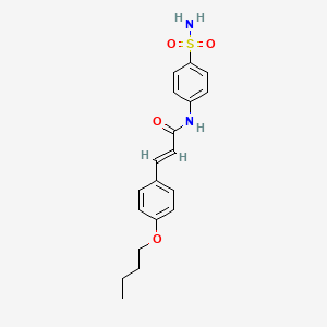 (E)-3-(4-butoxyphenyl)-N-(4-sulfamoylphenyl)prop-2-enamide