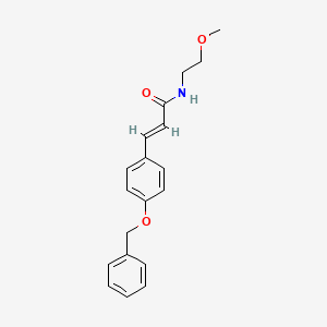 3-[4-(benzyloxy)phenyl]-N-(2-methoxyethyl)acrylamide