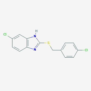 5-Chloro-2-[(4-chlorobenzyl)sulfanyl]-1H-benzimidazole