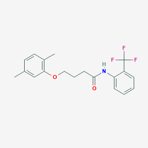 4-(2,5-dimethylphenoxy)-N-[2-(trifluoromethyl)phenyl]butanamide