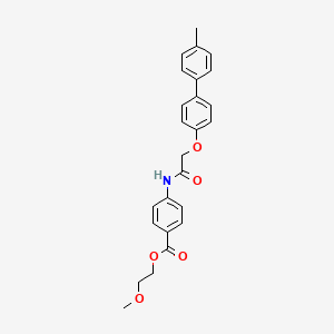 2-Methoxyethyl 4-{2-[4-(4-methylphenyl)phenoxy]acetylamino}benzoate