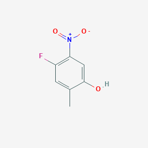 molecular formula C7H6FNO3 B037577 4-Fluoro-2-methyl-5-nitrophenol CAS No. 122455-84-9