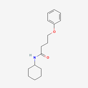 molecular formula C16H23NO2 B3757703 N-cyclohexyl-4-phenoxybutanamide 