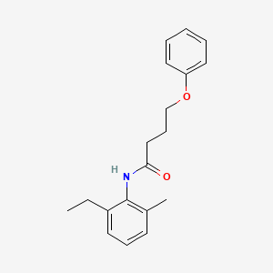 molecular formula C19H23NO2 B3757735 N-(2-ethyl-6-methylphenyl)-4-phenoxybutanamide 