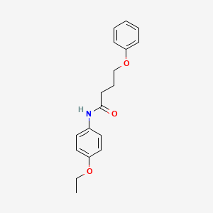 molecular formula C18H21NO3 B3757751 N-(4-ethoxyphenyl)-4-phenoxybutanamide 