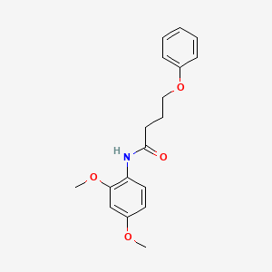 molecular formula C18H21NO4 B3757757 N-(2,4-dimethoxyphenyl)-4-phenoxybutanamide 