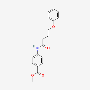 molecular formula C18H19NO4 B3757770 Methyl 4-(4-phenoxybutanamido)benzoate 