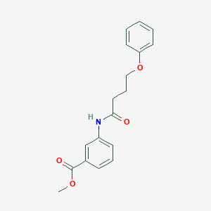 molecular formula C18H19NO4 B3757772 methyl 3-[(4-phenoxybutanoyl)amino]benzoate 