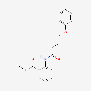 molecular formula C18H19NO4 B3757778 Methyl 2-(4-phenoxybutanamido)benzoate 