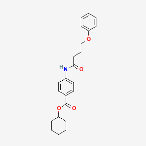 Cyclohexyl 4-(4-phenoxybutanamido)benzoate