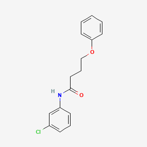 molecular formula C16H16ClNO2 B3757798 N-(3-chlorophenyl)-4-phenoxybutanamide 