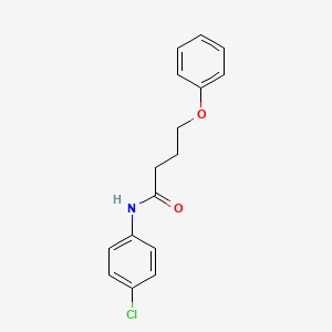 molecular formula C16H16ClNO2 B3757802 N-(4-chlorophenyl)-4-phenoxybutanamide 